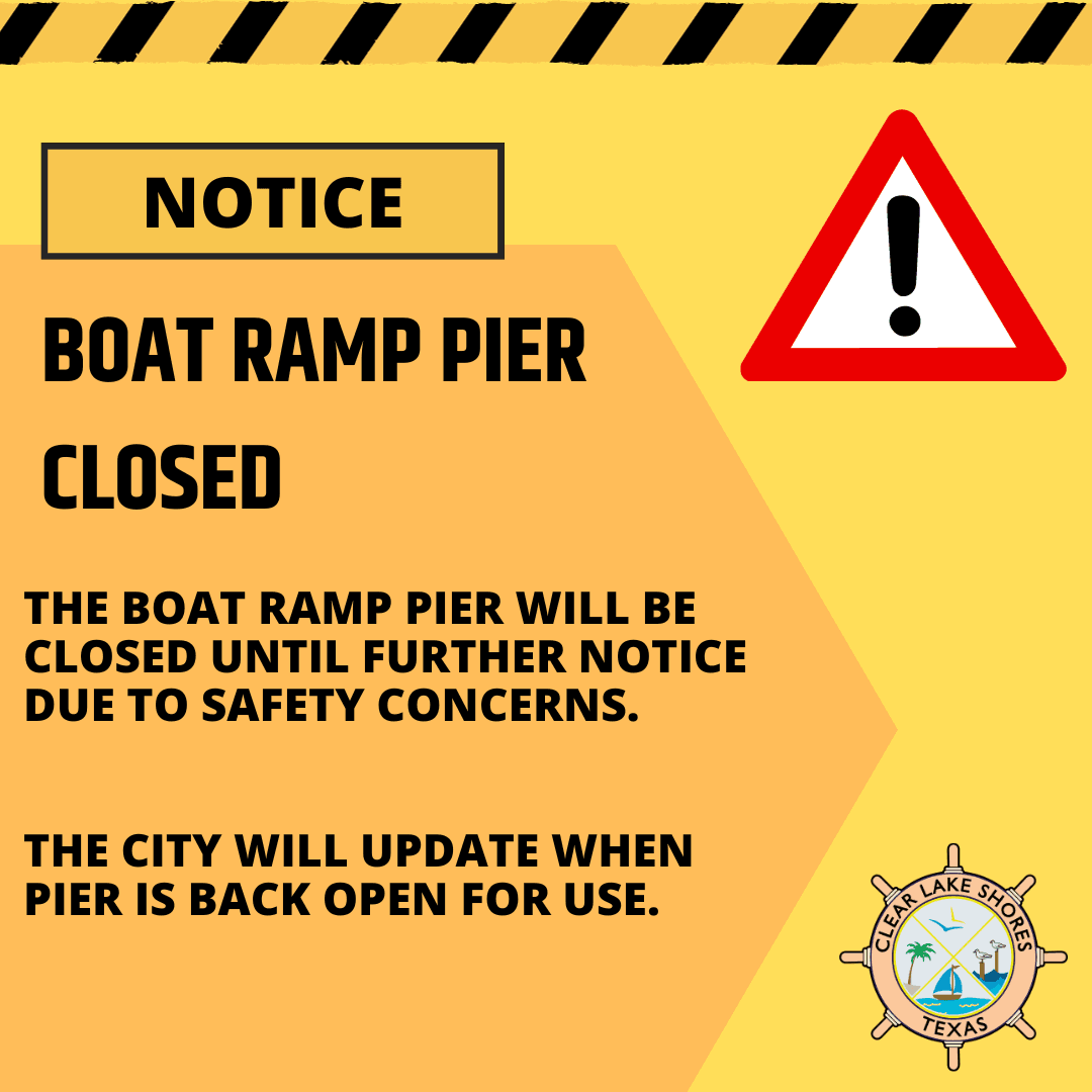 Boat Ramp Pier Closure - 10/03