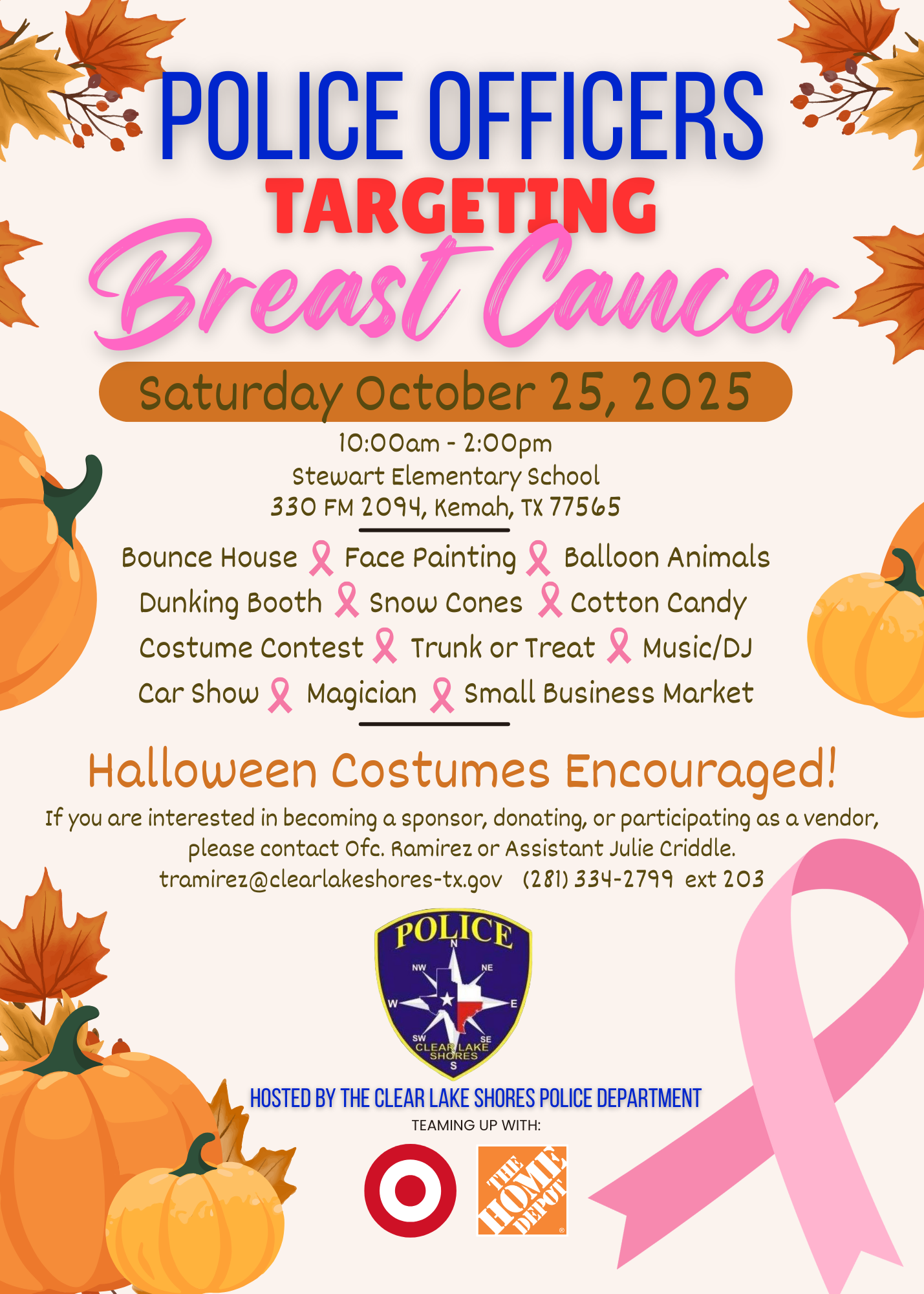 Police Officers Targeting Breast Cancer